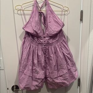 Free People Purple Short Backless Dress
